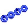 JGGZONE 4PCS Aluminum Wheel Hex Hub Extenders Adaptor Combiner Coupler