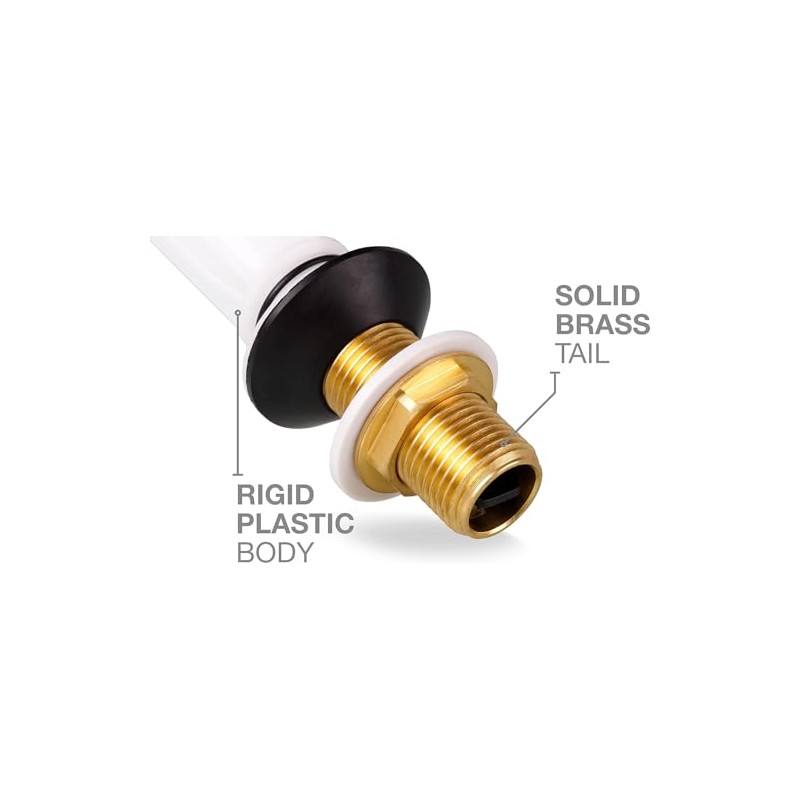 Toilet Cistern Fill Valve, Inlet Valve, Float Valve 1/2" Brass