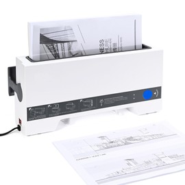 Generic Thermal Cinch Binding Machine, 12 Inch Thermal Book Binder, A4 Thermal Binding Machine with 15 Book Spines for DIY Notebook Journal Photo Document, Integrated Cooling Function