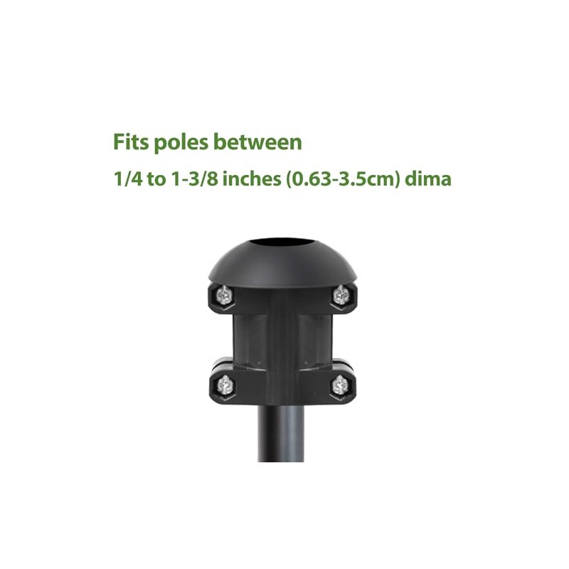Squirrel Baffle Accessory for Bird Feeder Pole, Pole Mounted Buckle