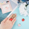 GORGECRAFT 4Pcs Peach Strawberry Thumb Grips Fruit Soft Silicon Joystick