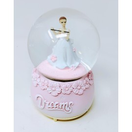Musical Dreams JR23049 100mm Wind Up Snow Globe with Musical Dreams Indoor Dancing Decoration JR23049 (Design A)