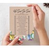 Inkdotpot Rustic Kraft Floral Theme Bridal Shower Games Set Of