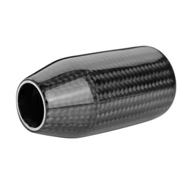 Sakali Universal Carbon Fiber Manual or Automatic Car Gear Shift Knob Shifter Lever Black