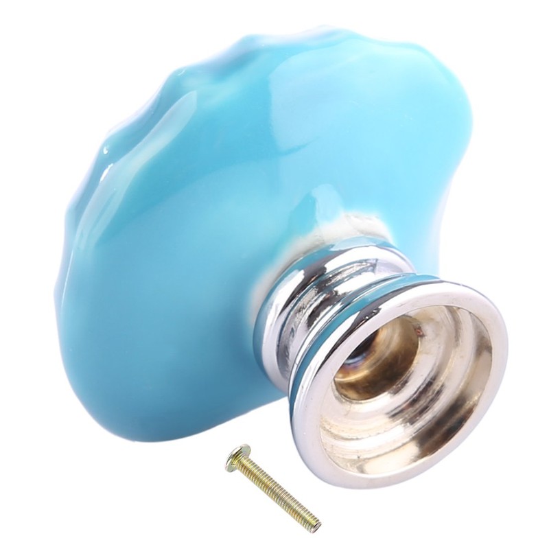 Joyindecor Ceramic Seashell Nautical Drawer Pulls Handles for Kitchen Cabinet