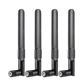 Vecys 4 Pieces 4G LTE Antenna 8dBi External SMA Male Antenna Compatible with 4G LTE Wireless CPE Router Hotspot Mobile Radio Gateway Router Modem