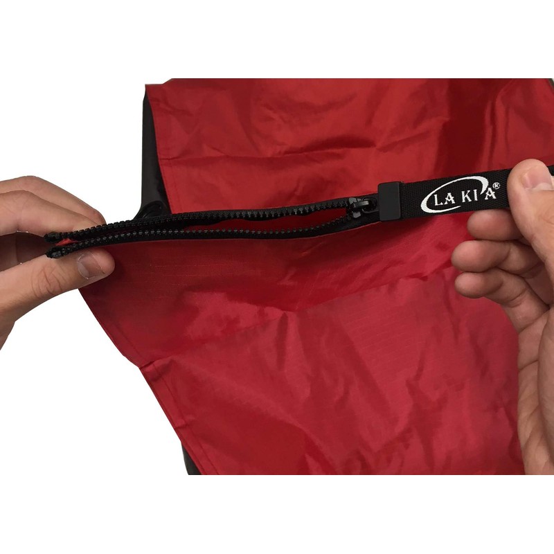 Rakia Front Basket Cover Red and Charcoal