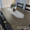 Svidza Lace Table Runner with Elegant and Intricate Floral Pattern