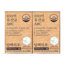 A simple day Simple 10 billion daily lactic acid bacteria ABC 420mg x 30 capsules (2) / 담백하루 100억 유산균 ABC 420mg x 30캡슐 2개