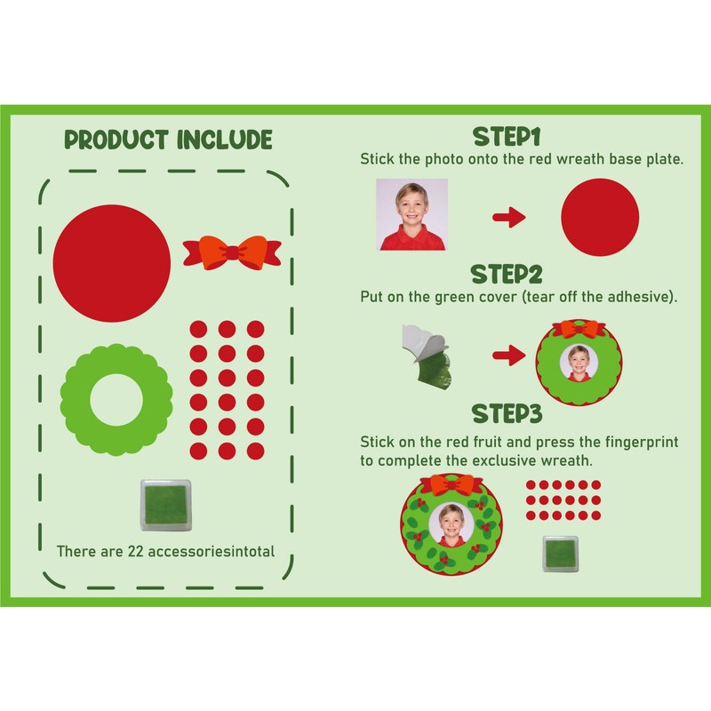 Zhanmai 16 Set Christmas Picture Frames Craft for Kids, Xmas