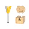 6 Pieces Dovetail Router Bits 1/4" Shank Woodworking Router Bit