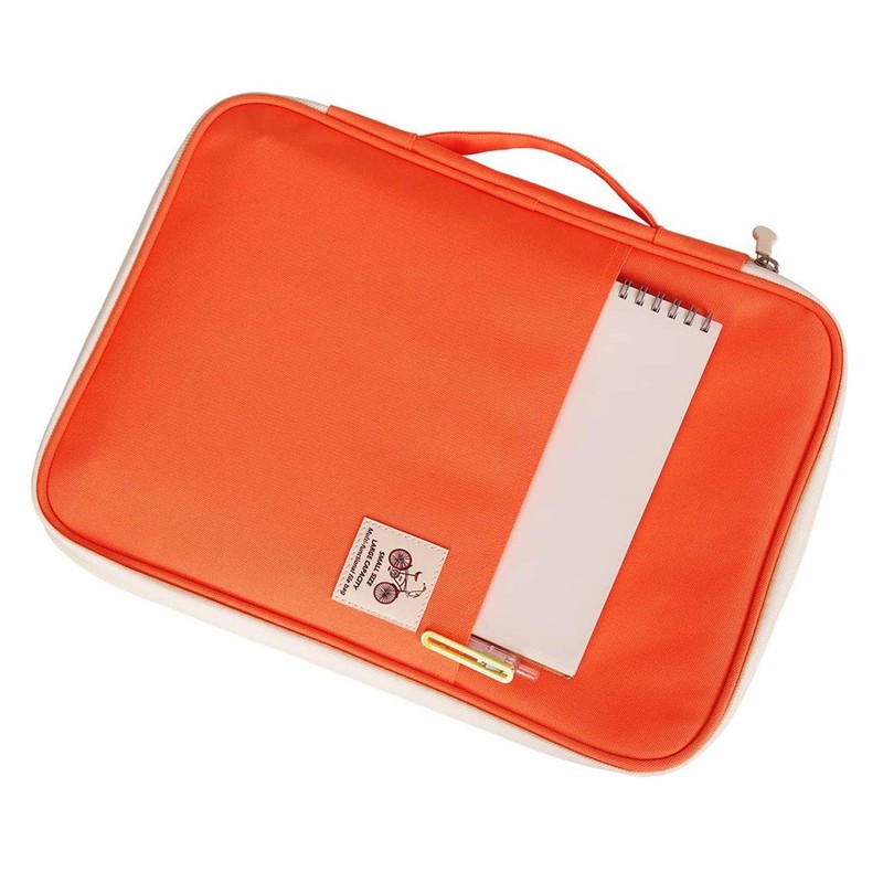 JAKAGO A4 Travel Portfolio Multifunctional Document Organizer Zippered Case for