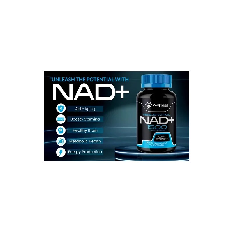 Suplemento en cápsula Wellness Labsrx NAD+ de Nad+ 1500 mg