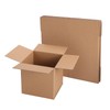 Schliersee 6x6x6 Shipping Boxes Mailers Set, Kraft Corrugated Cardboard Brown