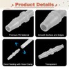 uxcell 8Pcs Plastic Hose Barb Fitting, 3/16" x 3/16" Barb