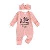 Qianderer Im New Here Newborn Outfit Baby Girl Fall Romper
