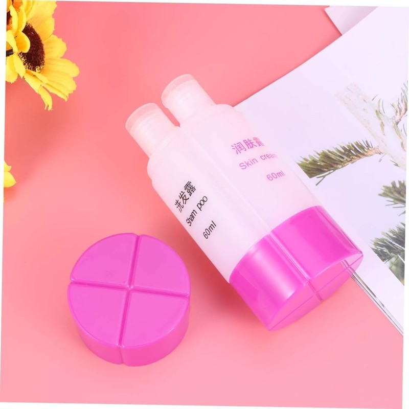 MERRYHAPY Leak Proof Travel Bottles 4-in-1 Set 60ml Shampoo Lotion