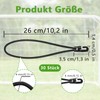 Pack of 30 Elastic Straps with Hooks, Multifunctional Expander Rope