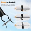 10 Pack Barbwire Arm Extensions for Chain Link Fence, 25"