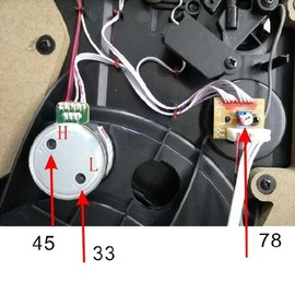 NOPOXA EG530SD-3F C5-12V 3-Speed 33/45/78 Adjustable Metal Turntable Motor Copper Sleeve Motor for Record Player