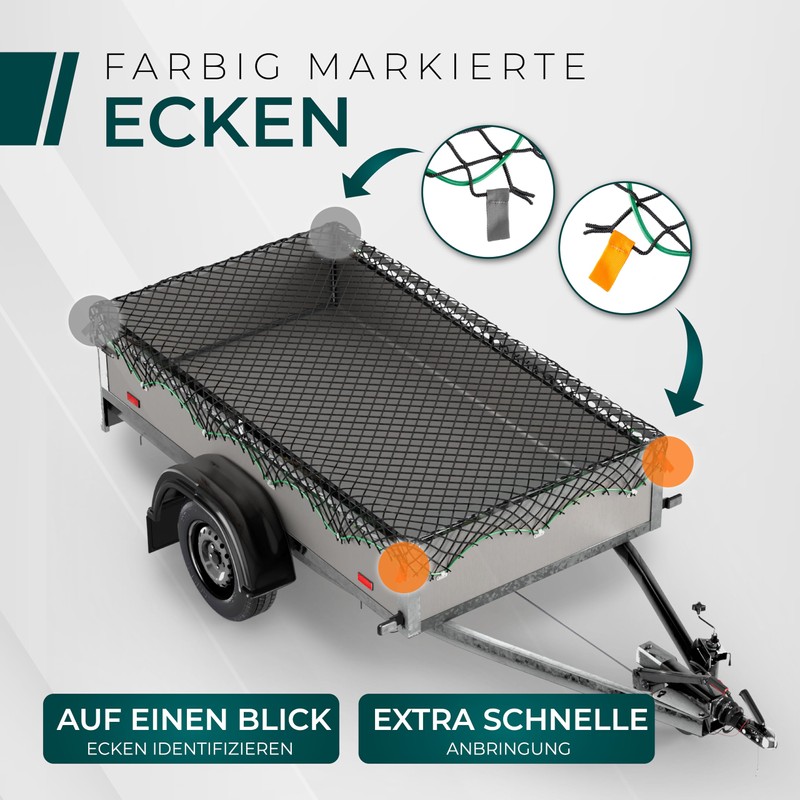CargoVA® Intelligent Trailer Net Stretchy 1 x 2 to 2