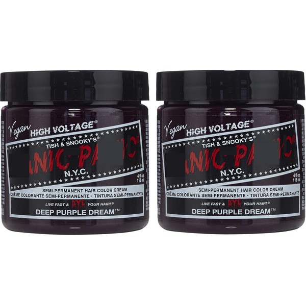 MAN PAN Classic Semi Permanent Hair Color 4oz (Deep Purple