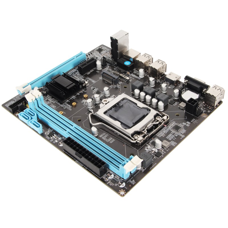Desktop Motherboard H61 6 USB2.0 DDR3 M.2 NVMe NGFF 100Mbps