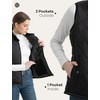 ROSE LETTER Women's Vest, Quilted Puffer Water-Resistant Zip With Pockets