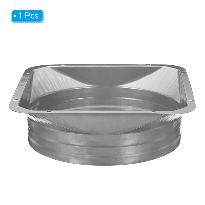PATIKIL 8 Inch Duct Connector Flange, Metal Straight Pipe Flange