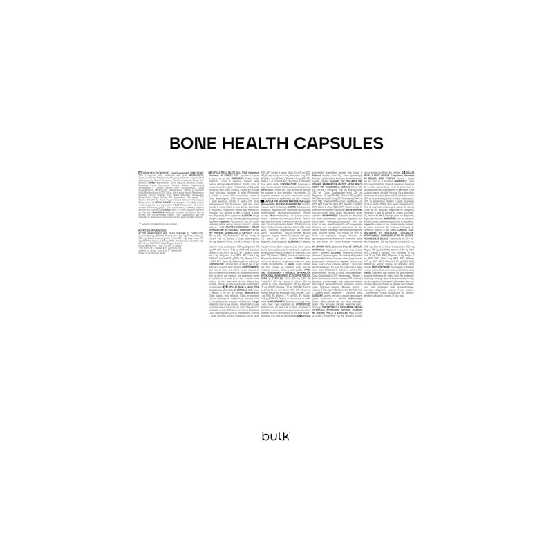 Bulk Bone Health Supplement Capsules, Pack of 90