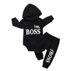 Infant Baby Boys Clothes Romper Set Long Sleeve Pullover Hoodie