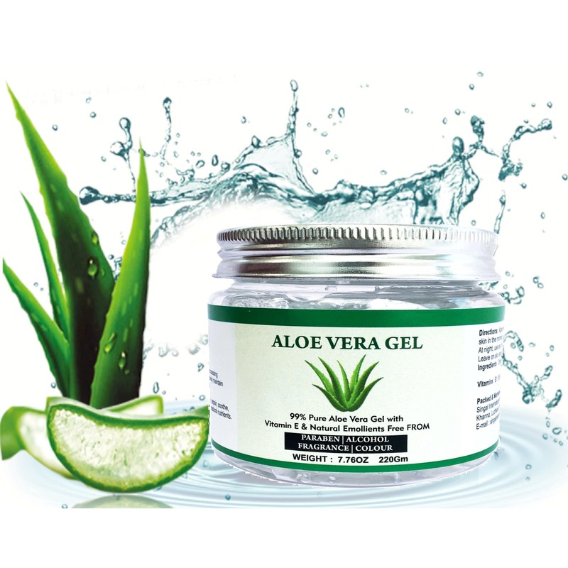 Raslok Aloe Vera Gel 100% Pure Natural Aloe Gel For