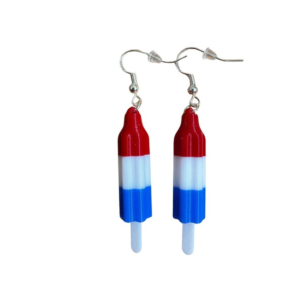 Rocket Pop Ice Cream Popsicle Dangle Drop Earrings Women Jewelry