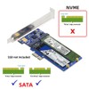 chenyang M.2 SSD zu PCI-E X1 Adapter 2 SATA SSD