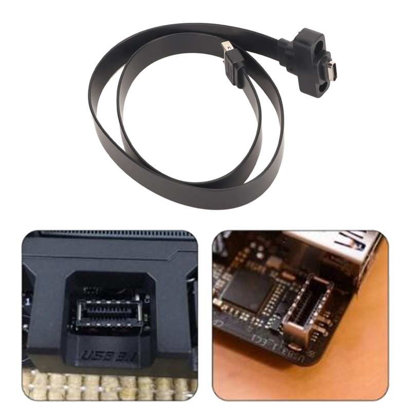 USB 3.1 Type C Front Panel Header Extension Cable with