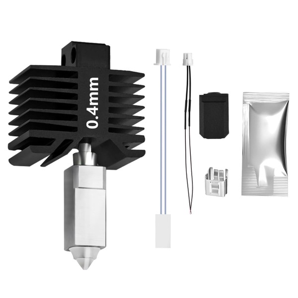【Upgraded All-Metal Hotend】0.4mm Hardened Steel Nozzle Hotend Assembly for Bambu