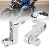 Motorcycle Foot Pegs, Adjustable Height Bracket for Footrest Clamp Extensions,