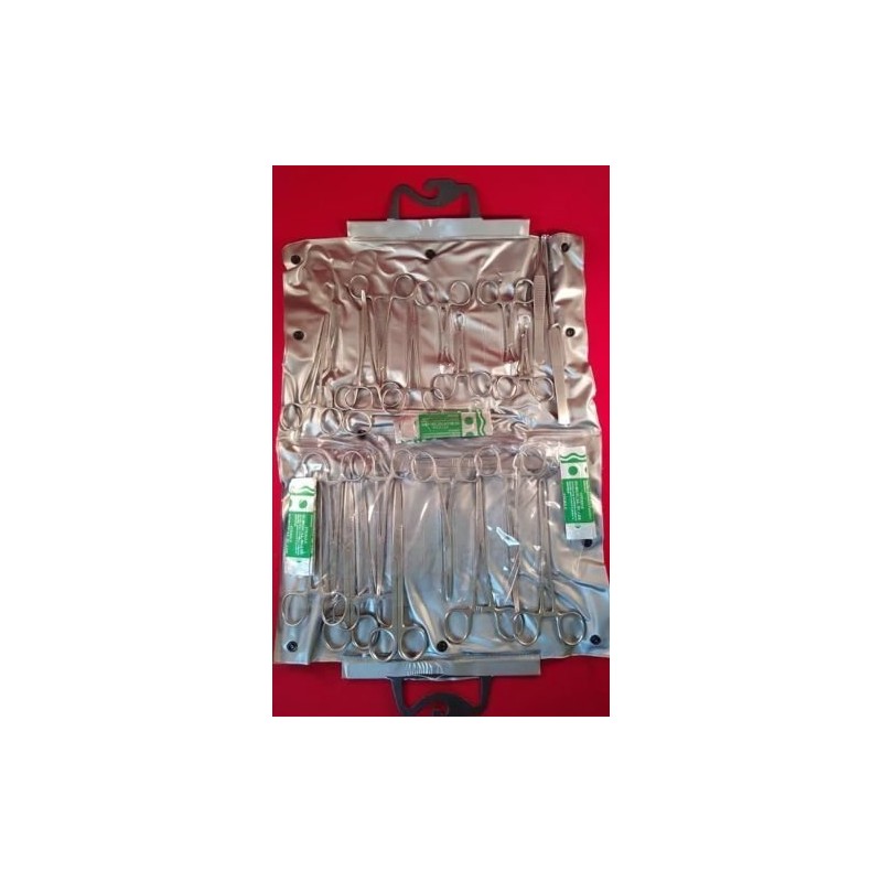 73 PCS Set Spay Instruments Forceps Scissors Veterinary Pack !Scalpel