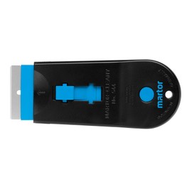 MARTOR Scraper Cleany, with Rounded Blades, Label Scraper, Narrow, Right and Left-Handed Users, Ceramic Hob Scraper, Sticker, Plastic, Interchangeable Blade, Ergonomic