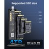 ORICO M.2 NVMe SATA SSD Enclosure Adapter Tool-Free, 10Gbps USB
