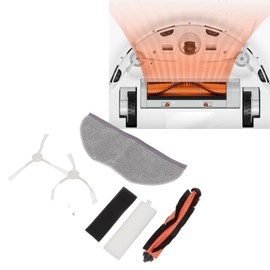 TOPINCN Juego de Paño de Mopa con Filtro de Cepillo Lateral de Cepillo Principal para Piezas de Repuesto de Aspiradora Mijia G1 MJSTG1