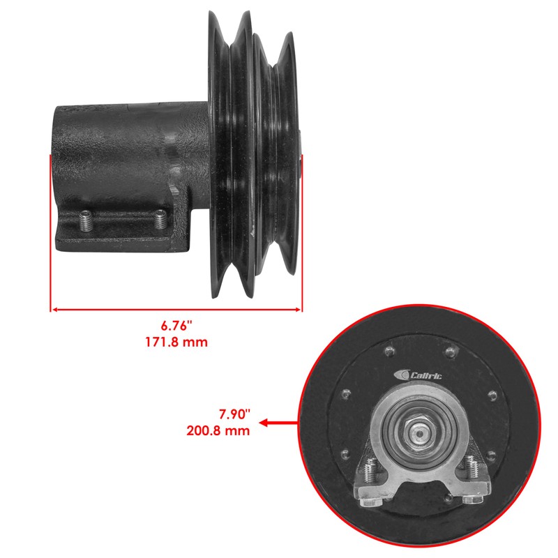 Caltric 103-3249 Jackshaft Assembly Compatible with Exmark LAS23KC524 LAS28KA524 52"