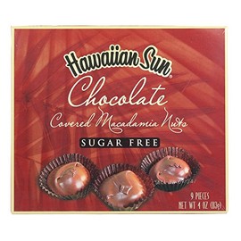 Hawaiian Sun Sugar-Free Chocolate Covered Macadamia Nuts 4 Oz
