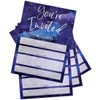 Printed Party Kids Birthday, Outer Space Galaxy, 25 Invitations and