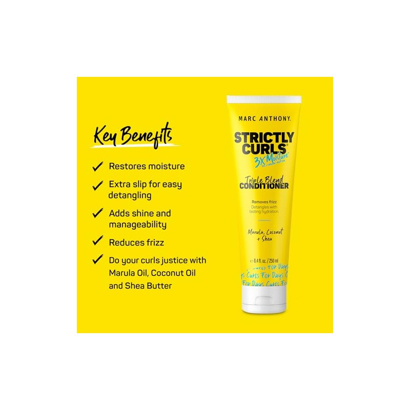 Strictly Curls 3x Moisture Triple Blend Shampoo 250ml