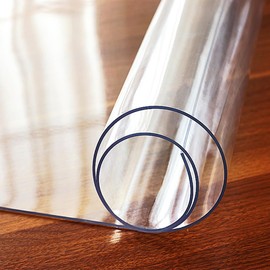 Kasepie Clear Desk Mat, 34" x 17" Desk Pad, Large 1.5mm Thick Desk Mat, Waterproof, Non-Slip and Wear-Resistant Desk Protection Pad, Suitable for Home Office Desktops