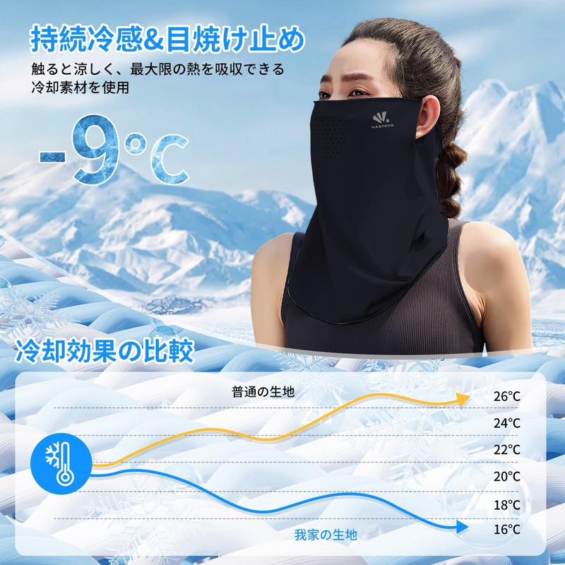 Skyverse Face Cover, Cooling Sensation, No Cold Contact Feeling or