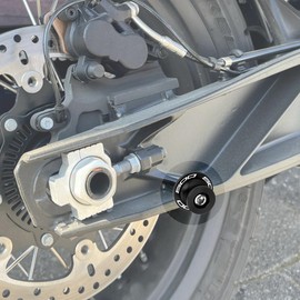 MotHeartCNC Motorcycle M8 Swingarm Spools Slider For Ninja 500 2024 Motorcycle Bobbins Paddock Stand Spools Paddock Stand Bobbins m8 ninja 500 Accessories (Black)