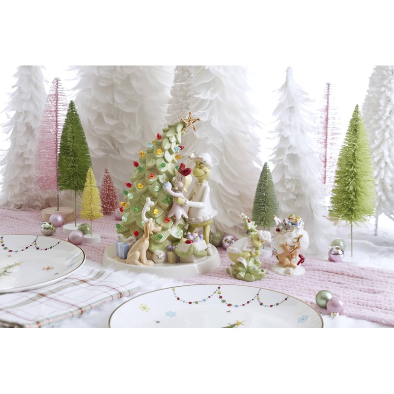 Lenox 896340 Merry Grinchmas Salt & Pepper Set, 2-Piece, Green,