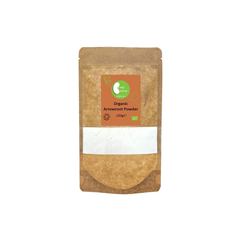 Organic Arrowroot Powder -Certified Organic- by Busy Beans Organic (100g)
